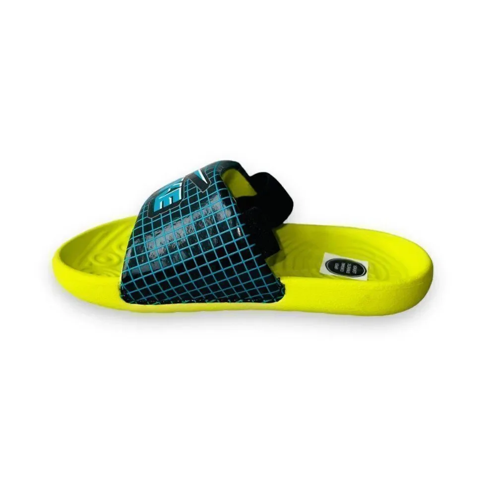 Nike‎ Kawa Slide SE Black / Cyber / Aquamarine CW1658-001 Infant 7